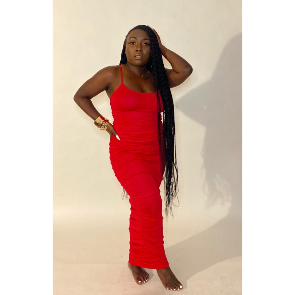 Babe ruched dress